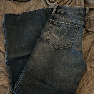 Hollister Blue Jeans with Heart Detail